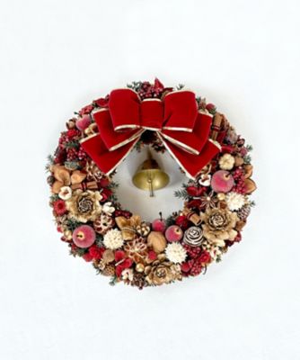 ＜Atelier Maison Deco＞＜Ａｔｅｌｉｅｒ　Ｇｒａｎｄ＞赤いリボンのクリスマスリース